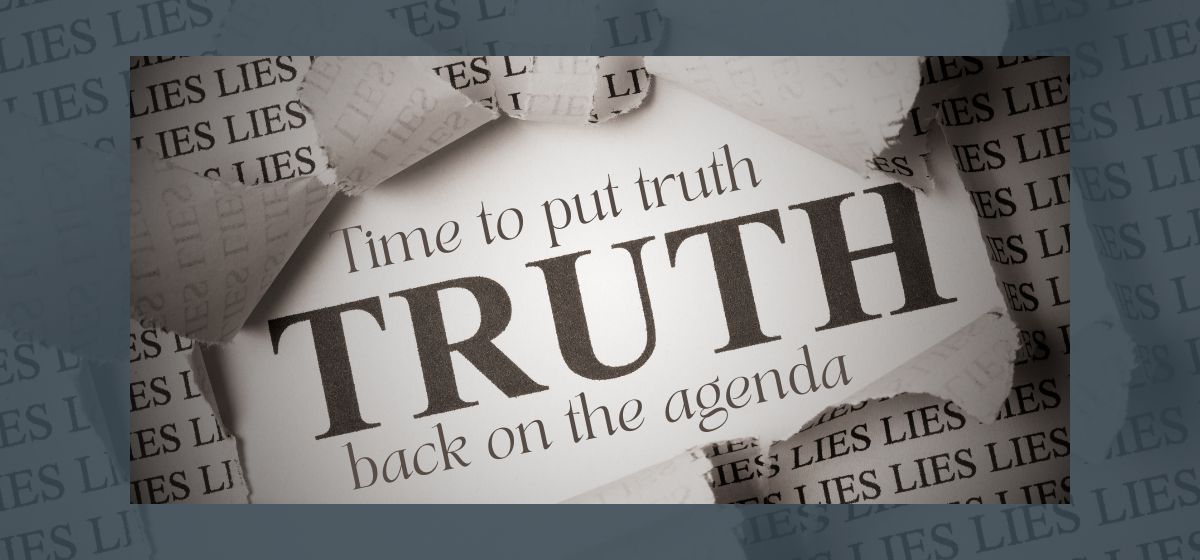 Time to put truth back on the agenda